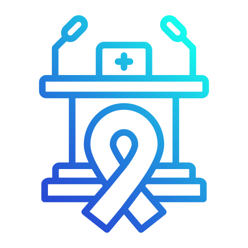 Medical conference Generic gradient outline icon