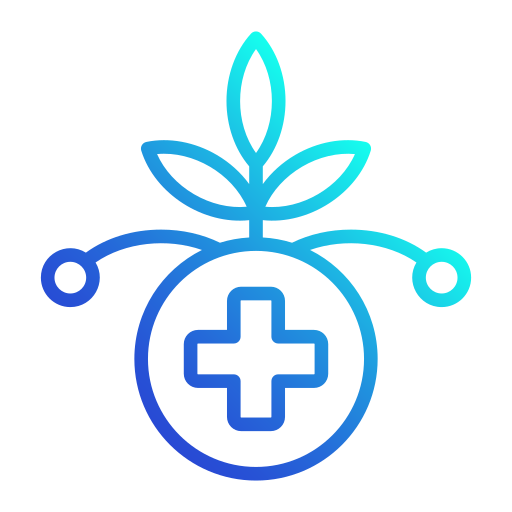 Медицинские травы Generic gradient outline иконка
