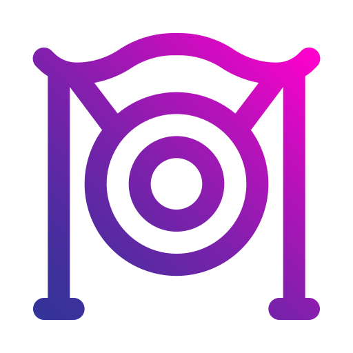 Gong Generic gradient outline icon