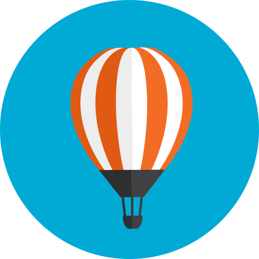 Hot air balloon  icon
