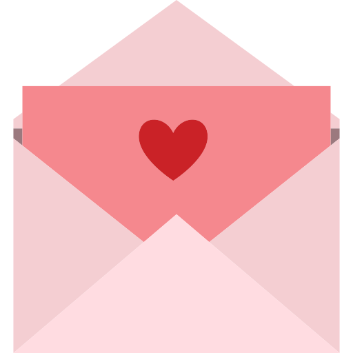 carta de amor  icono