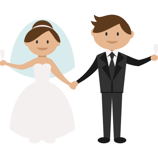 Свадебная пара  иконка