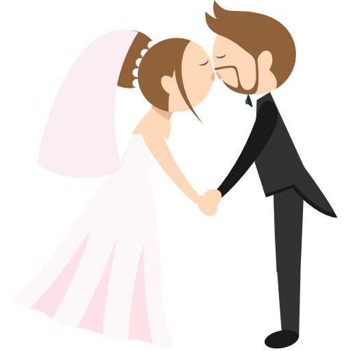 結婚式のカップル  icon