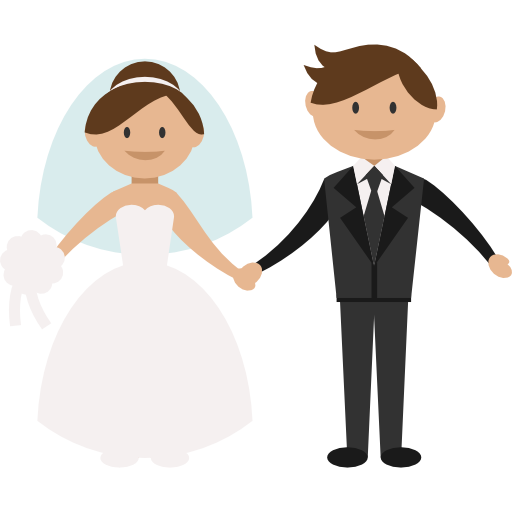Wedding couple  icon