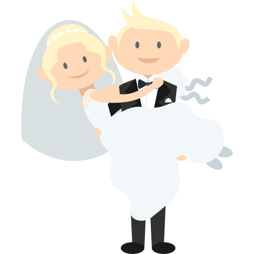 Свадебная пара  иконка