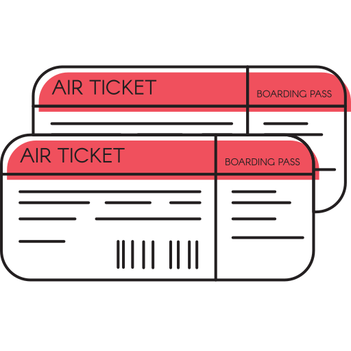 飛行機のチケット  icon