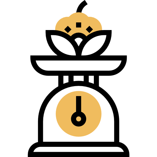 balanza de cocina Meticulous Yellow shadow icono