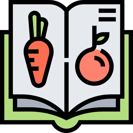 receptenboek Meticulous Lineal Color icoon