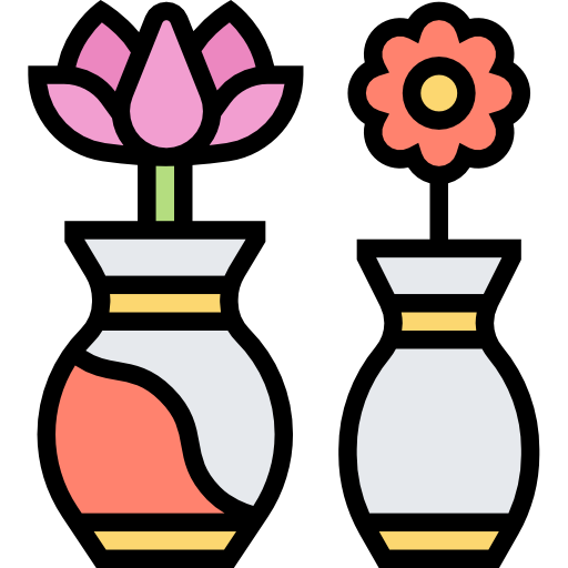 bloemen Meticulous Lineal Color icoon