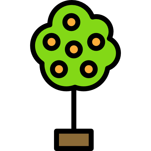 arbre fruitier Darius Dan Lineal Color Icône