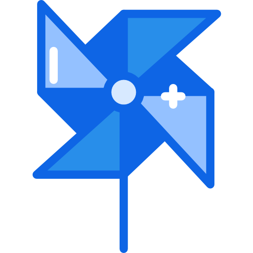 pinwheel Darius Dan Blue icoon