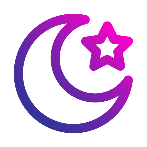 이슬람교 Generic gradient outline icon