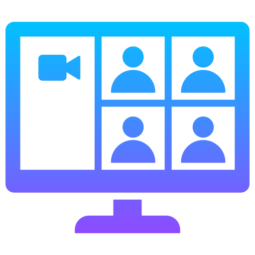 Video conference Generic gradient fill icon