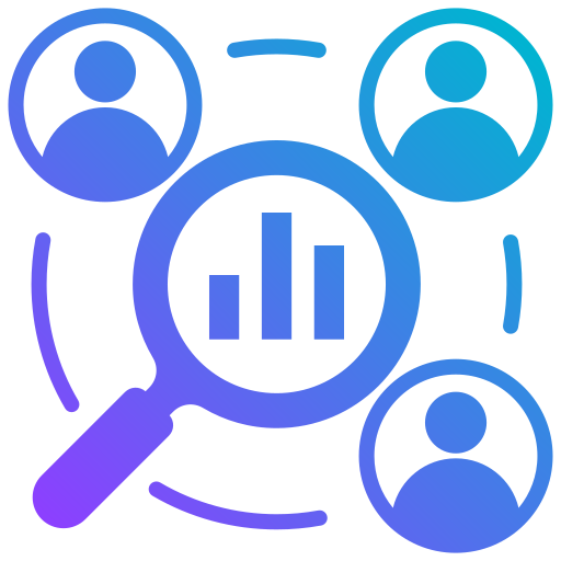 Competitor analysis Generic gradient fill icon