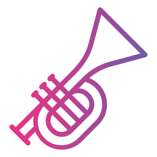 trompeta Generic gradient outline icono