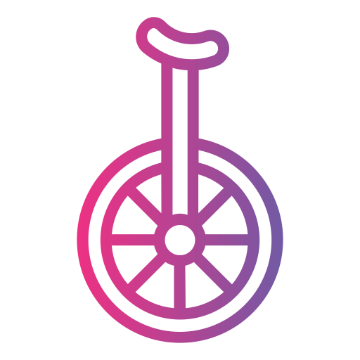 Unicycle Generic gradient outline icon