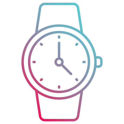 zegarek na rękę Generic gradient outline ikona