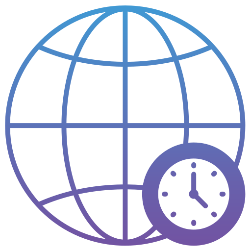 Time zone Generic gradient fill icon