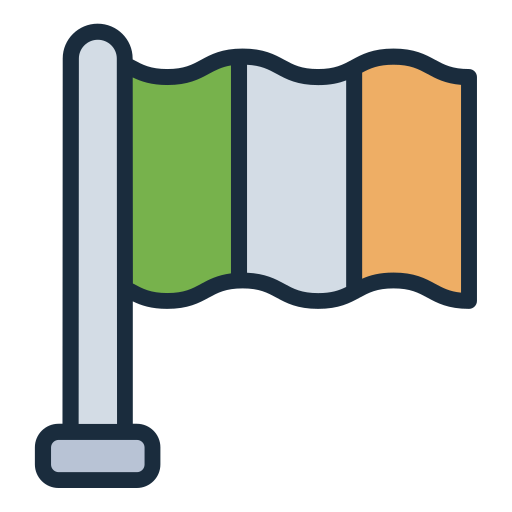 bandera de irlanda Generic color lineal-color icono