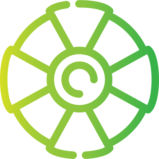 rueda de color Generic gradient outline icono
