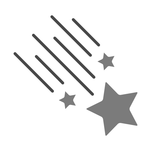 Shooting stars Generic color fill icon