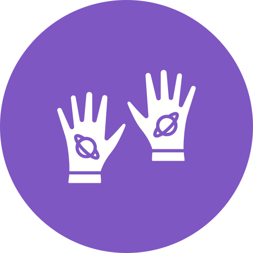 kosmiczne rękawiczki Generic color fill ikona