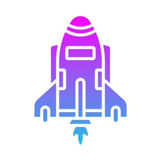 ruimtevaartuig Generic gradient fill icoon