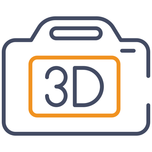3d camera Generic color outline icon