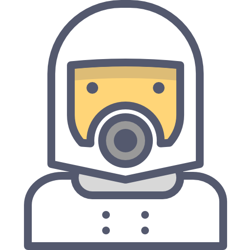 astronaut Darius Dan Lineal Color icoon