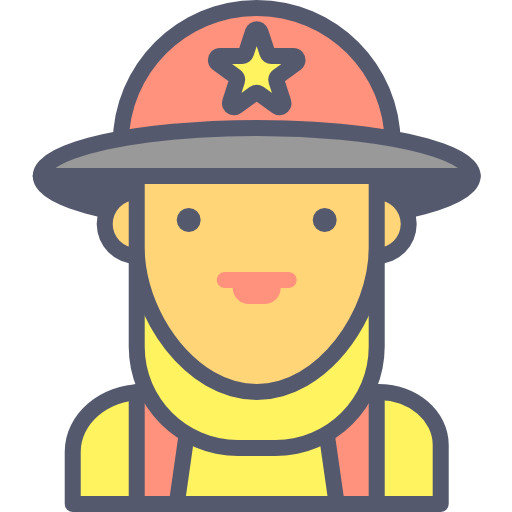 firewoman Darius Dan Lineal Color icon
