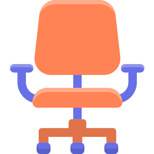 Офисный стул Flaticons Flat иконка