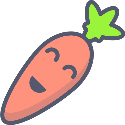 zanahoria Darius Dan Lineal Color icono