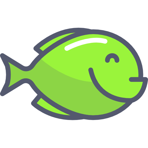 peixe Darius Dan Lineal Color Ícone