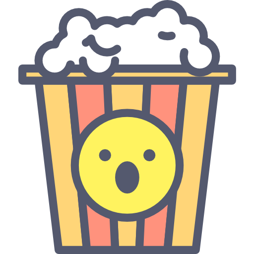 popcorn Darius Dan Lineal Color icona