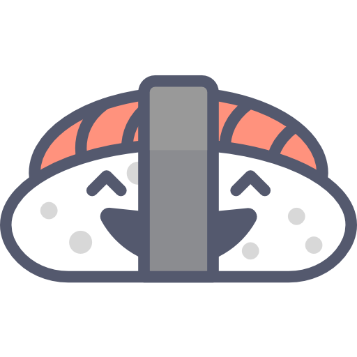 sushi Darius Dan Lineal Color ikona