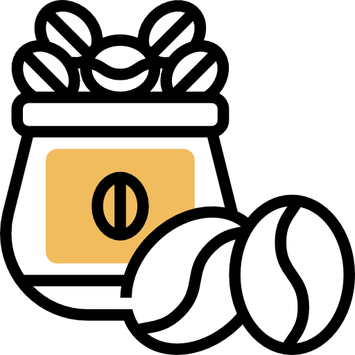 Coffee bag Meticulous Yellow shadow icon