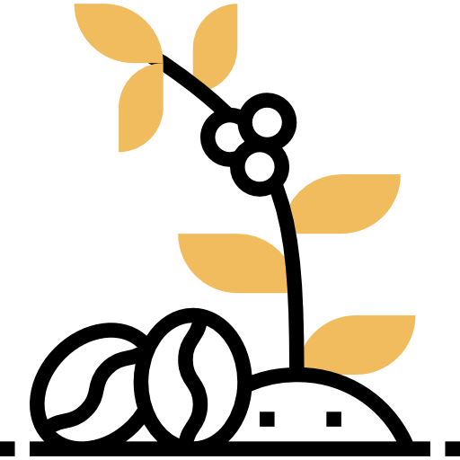 Coffee plant Meticulous Yellow shadow icon