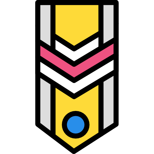 szewron Darius Dan Lineal Color ikona