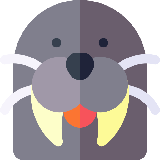 Walrus Basic Rounded Flat icon