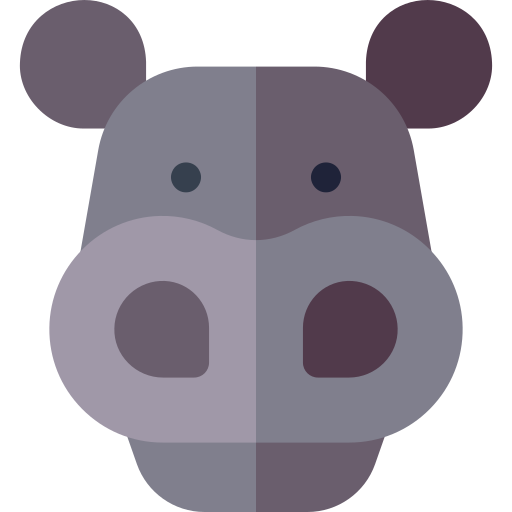 Hippo Basic Rounded Flat icon