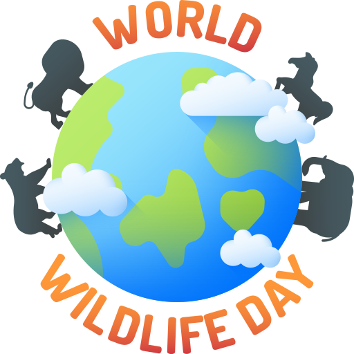 世界野生生物の日 3D Color icon