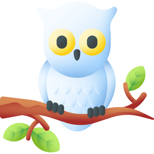 Owl 3D Color icon