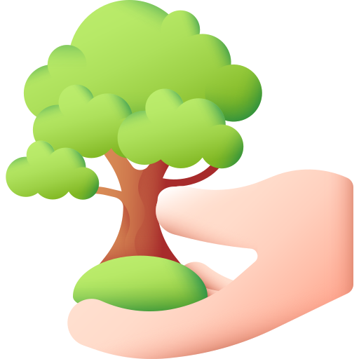 Save tree 3D Color icon