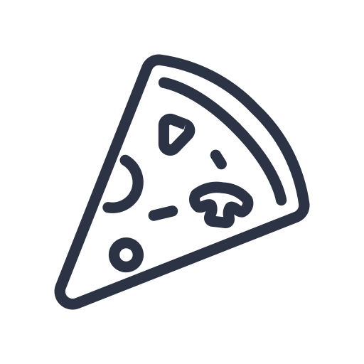 pizza Generic outline ikona