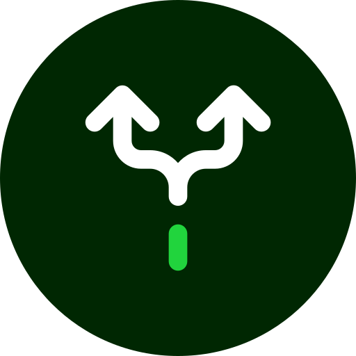 Split arrows Generic color fill icon