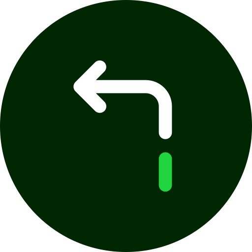 Turn left Generic color fill icon