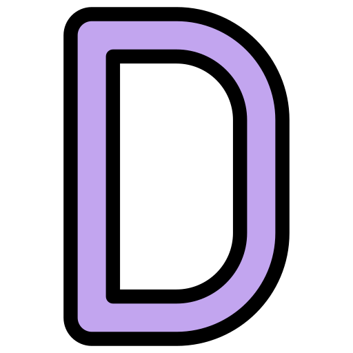 letra d Generic color lineal-color icono