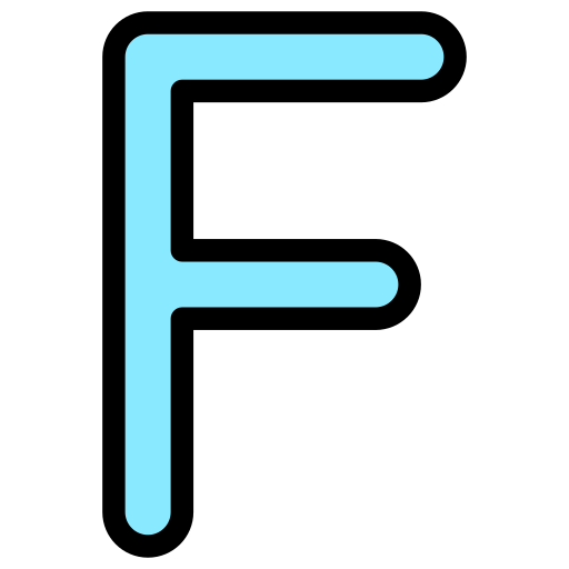 문자 f Generic color lineal-color icon