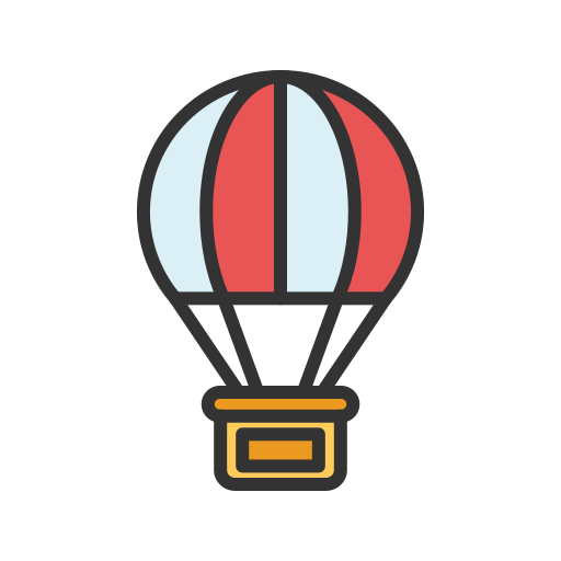 balon na gorące powietrze Generic color lineal-color ikona