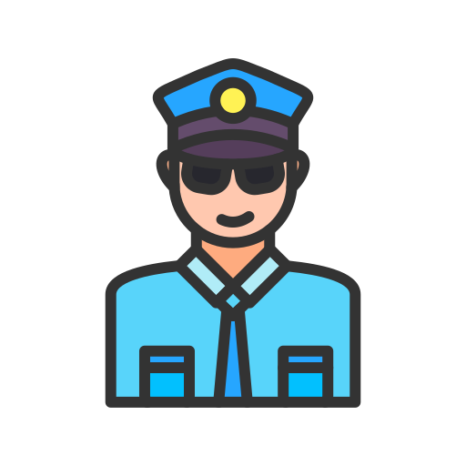 警察 Generic color lineal-color icon